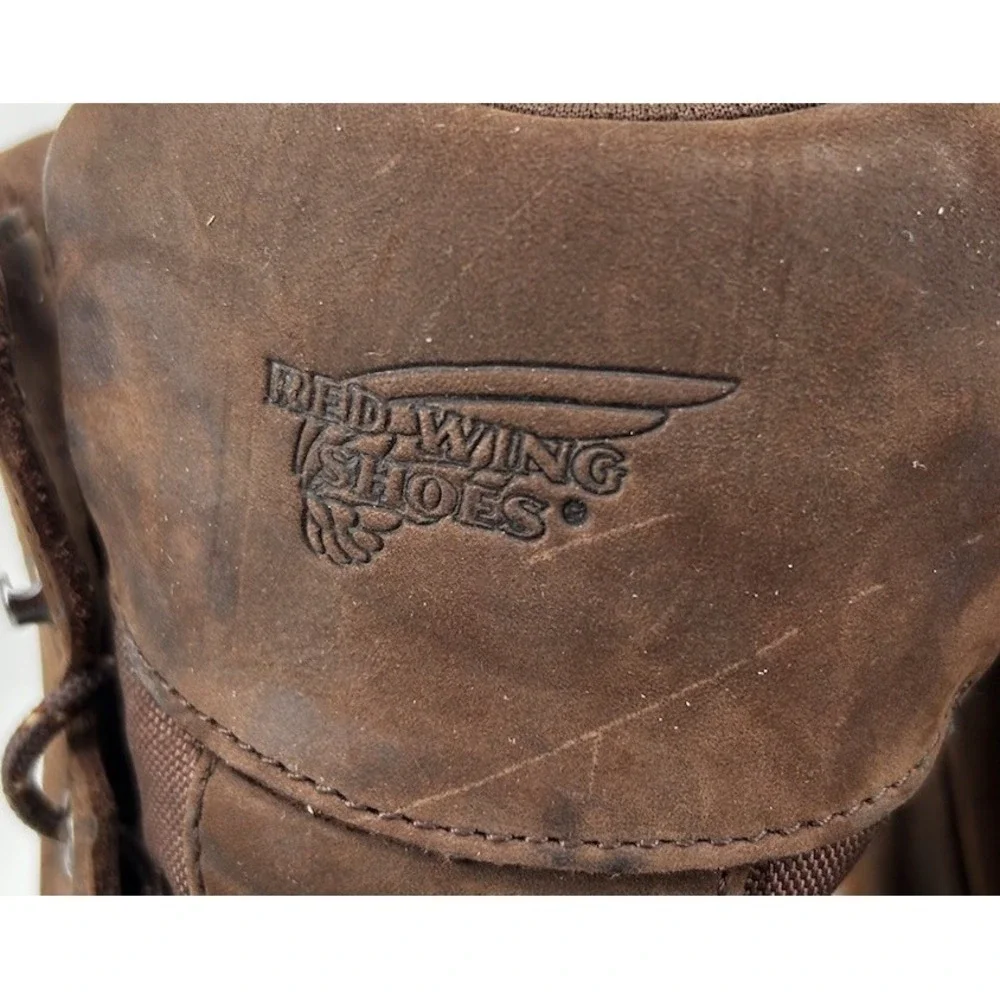 Red Wing Traction Tree Lite 6 Inch Work Boots Moc Toe Brown Men's Size 10.5